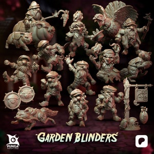 Garden Blinders Team | Blood | Fantasy Football | Bowl | Gnome Team | Punga Miniatures