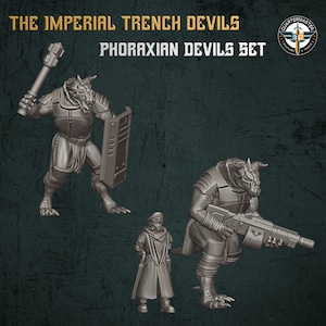 Diavoli Phoraxian da 28 mm / Guardia / Proxy / Da tavolo / Wargaming / Quartiermastro 3D