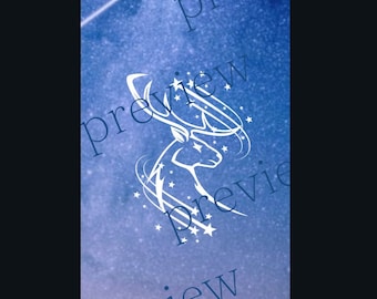 Trono di vetro Night Sky Stag and Stars Segnalibro - Signore del Nord - Aelin Galathynius - TOG ACOTAR