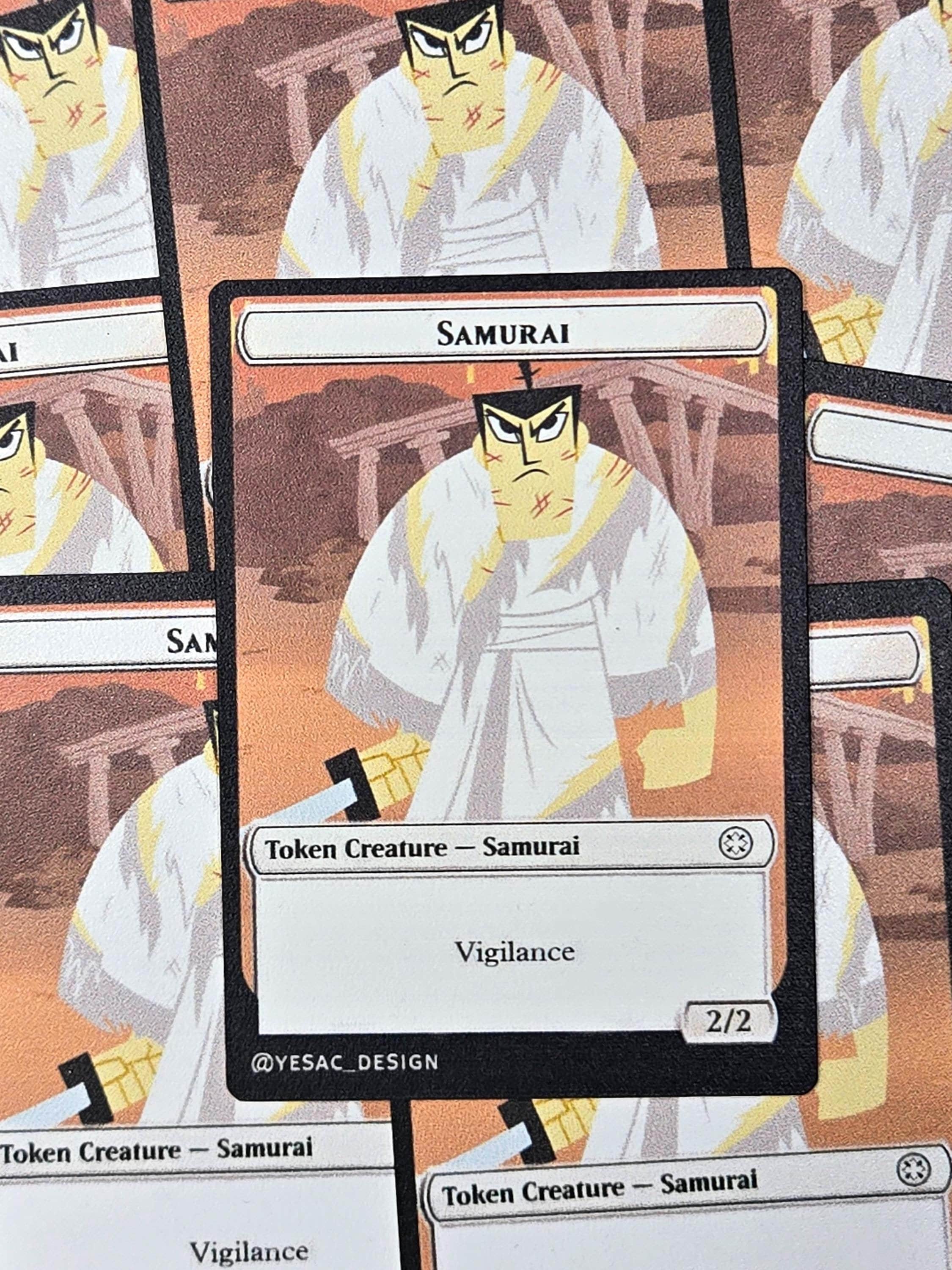X4 Samurai Jack Magic the Gathering Samurai Tokens - Etsy