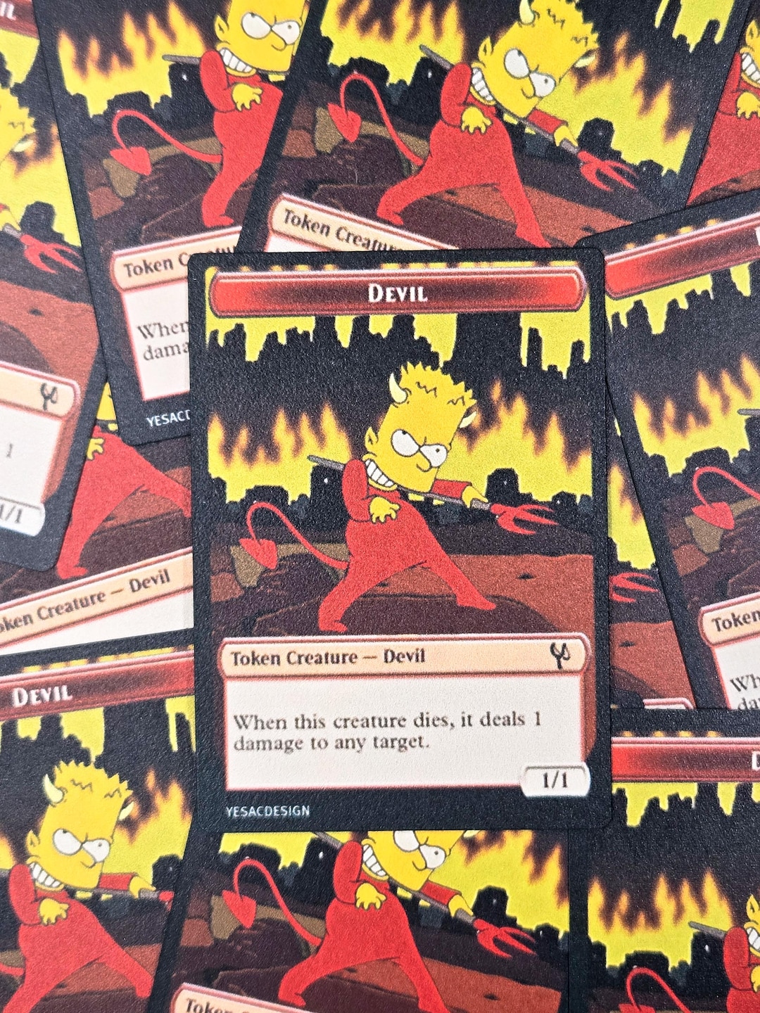 X4 Devil Bart Tokens - Magic the Gathering - Etsy