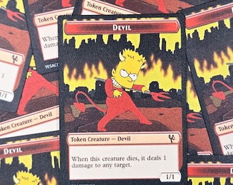 X4 Devil Bart Tokens - Magic The Gathering