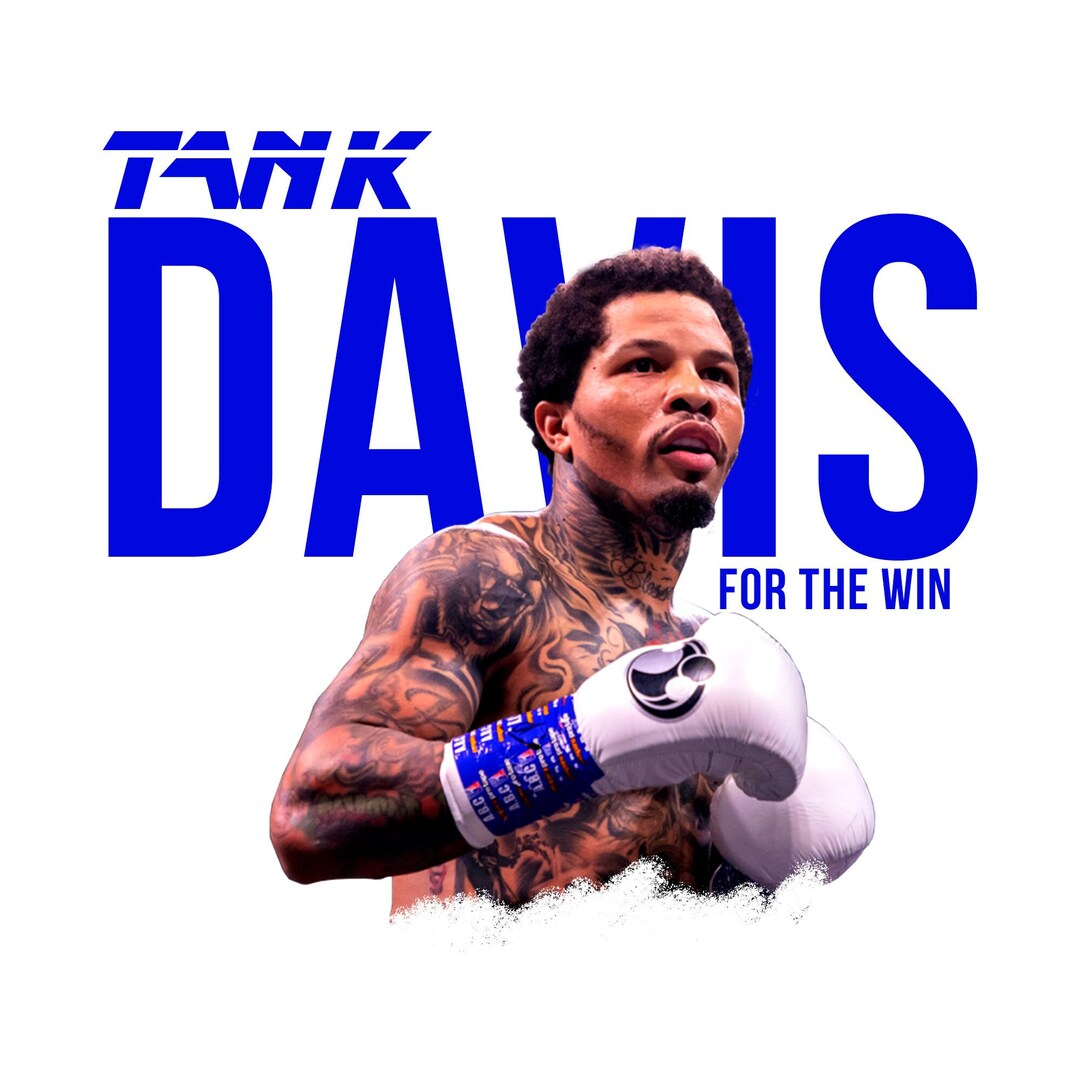 Gervonta Davis PNG T-shirt Design 2 Tank Davis PNG for Sublimation
