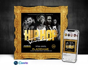 Hiphop-fredagar, redigering på Cava och Photoshop