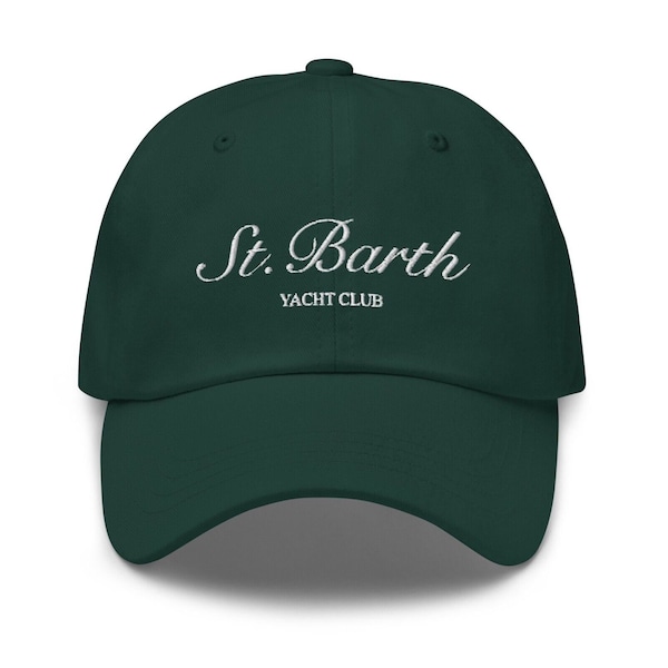 St. Barth Yacht Club Dad Hat Wellness Embroidered Baseball Cap |  Sporty Rich Tennis Club Hat Bachelorette Yacht Party Vacation Hat