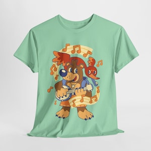 Banjo Kazooie Nintend Game 64 Unisex Heavy Cotton Tee