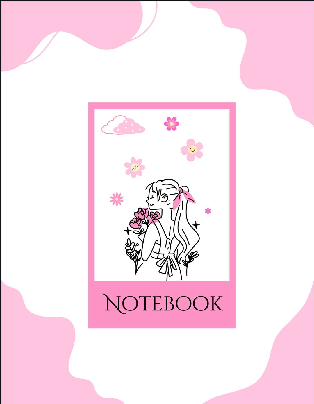 Pink Girly Digital Notebook - Etsy