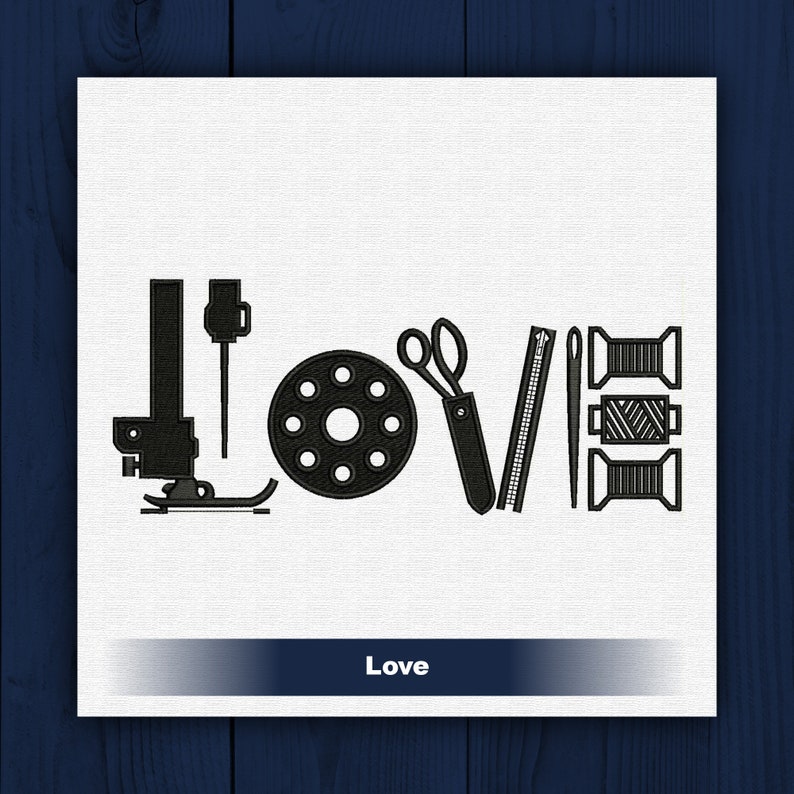 Sewing Love Embroidery Sewing Project Inspiration Sewing Etsy