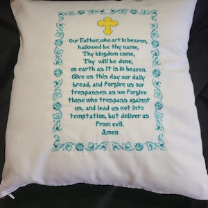 Lord&#39;s prayer-16 inch throw pillow