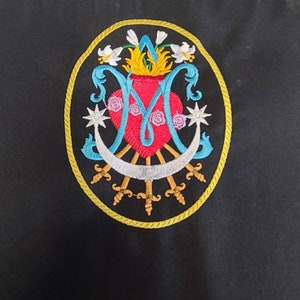 Our Lady of Sorrows black apron