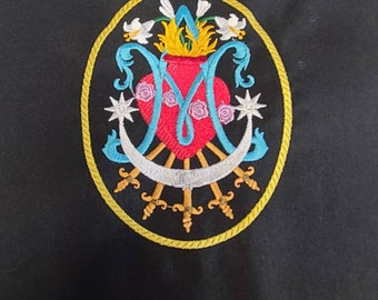 Our Lady of Sorrows black apron