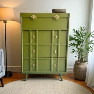 Refinished Mid Century Modern Dresser