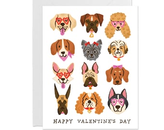 Valentine's Day Dogs Card