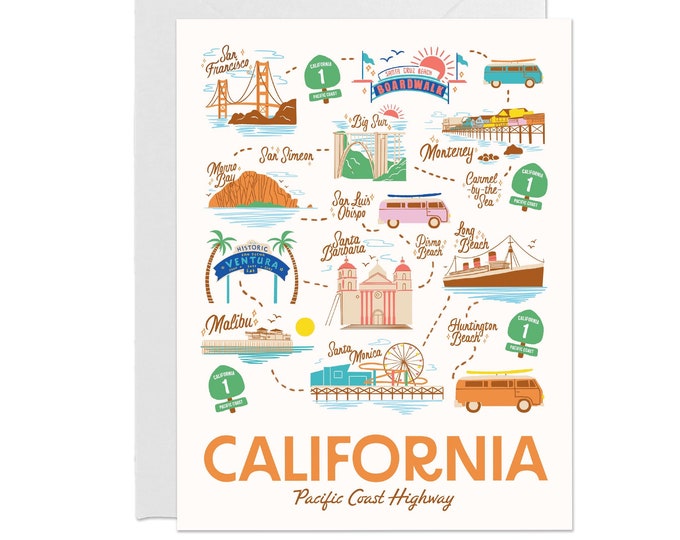 Featured listing image: California Pacific Coast Highway Greeting Card