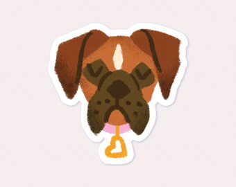 Boxer Vinyl Sticker