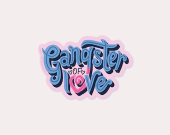 Love Gangster Vinyl Sticker