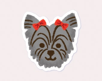 Yorkie Vinyl Sticker