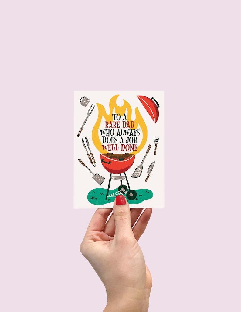 Do Dat Grilling Rare Dad Father's Day Card, Grilling Outdoor Hobby Greeting Card, Dad's ...