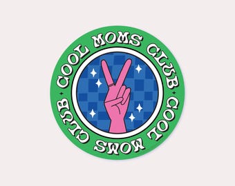 Cool Moms Club Vinyl Sticker