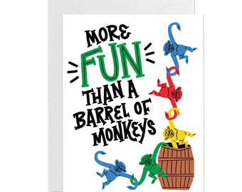 Barrel Monkeys Card