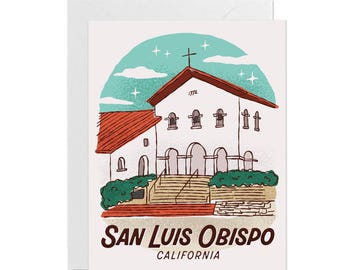 San Luis Obispo Mission Greeting Card