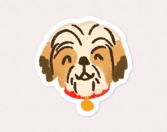 Shih Tzu Vinyl Sticker