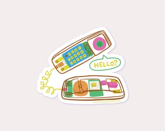 Plastic Phone Vinyl Sticker