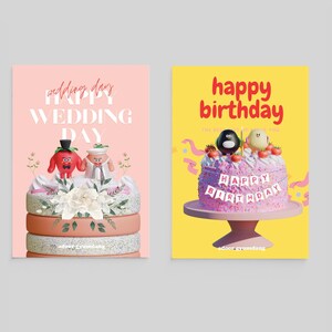 Printable Birthday & Wedding Greeting Cards | Instant Download