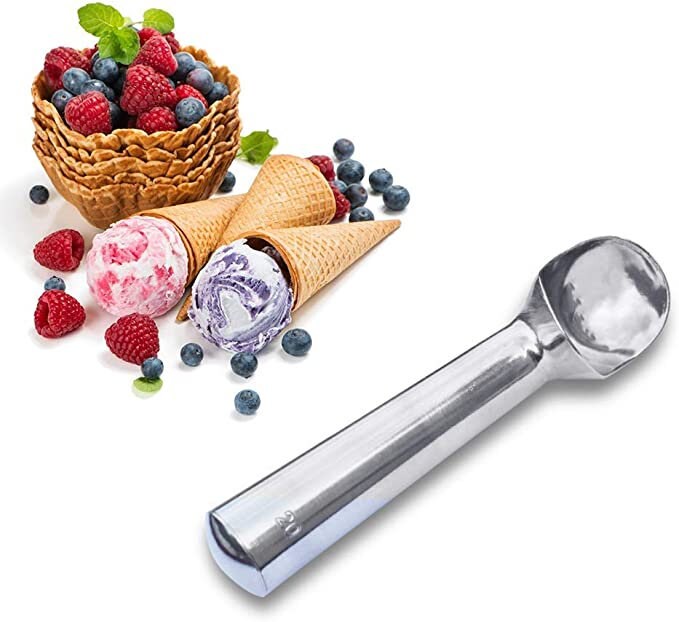 Heating Ice Cream Scoop, Heat Conductive Handle, 3 PCS Set, Nonstick