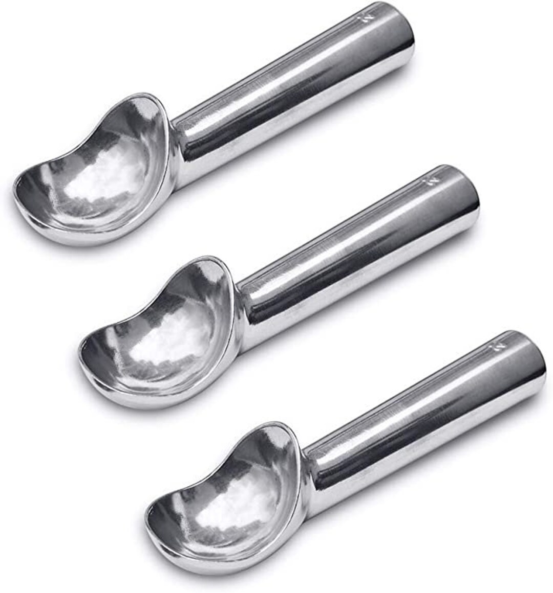 Heating Ice Cream Scoop, Heat Conductive Handle, 3 PCS Set, Nonstick