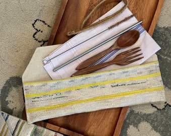 Picnic kit, cutlery , Reusable, Eco conscious, summer , gift , upcycled