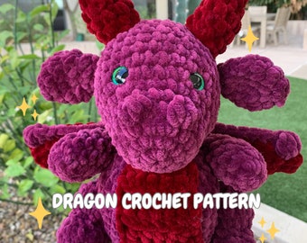 Amigurumi Dragon Crochet Pattern (PDF)