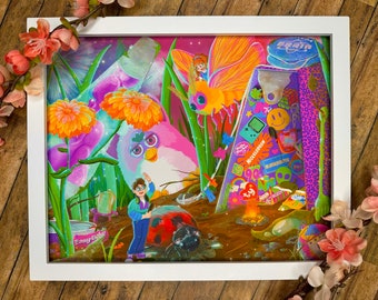 90s Nostalgia Art Print, Honey I shrunk The Kids Inspired Art, 90s Toys Wall Poster