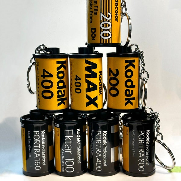 Kodak Color 35mm Recycled Film Canister Keychain