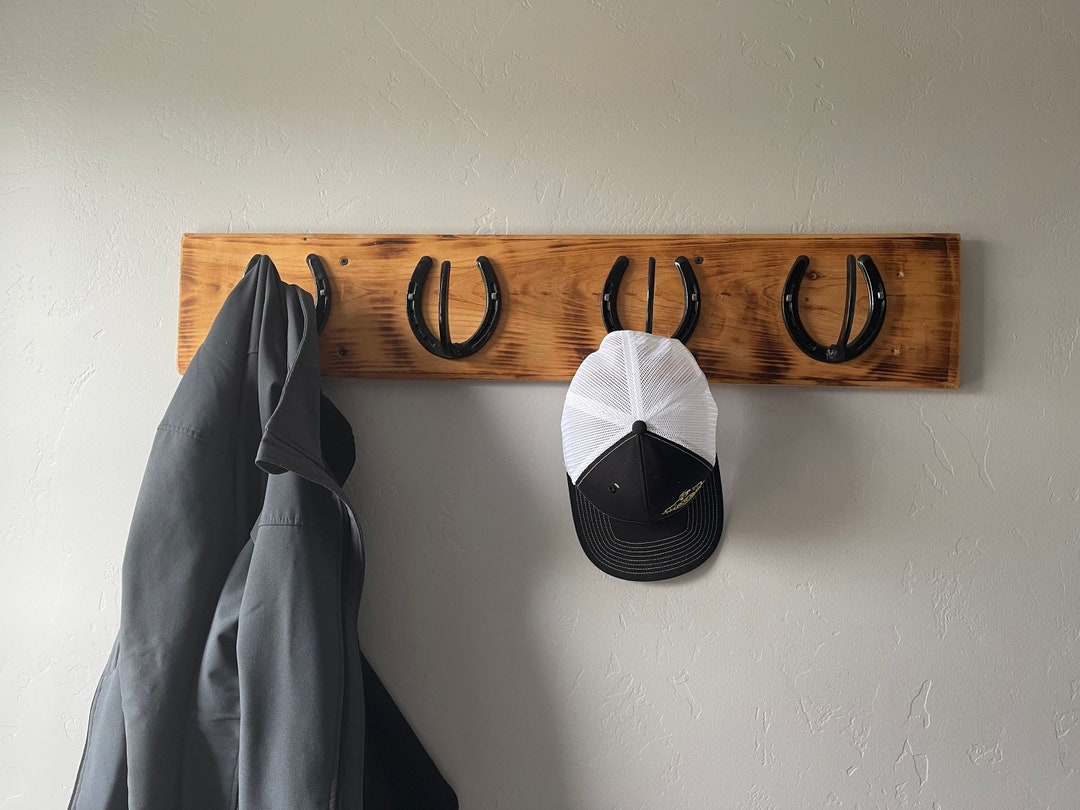 Horseshoe Coat Rack Etsy