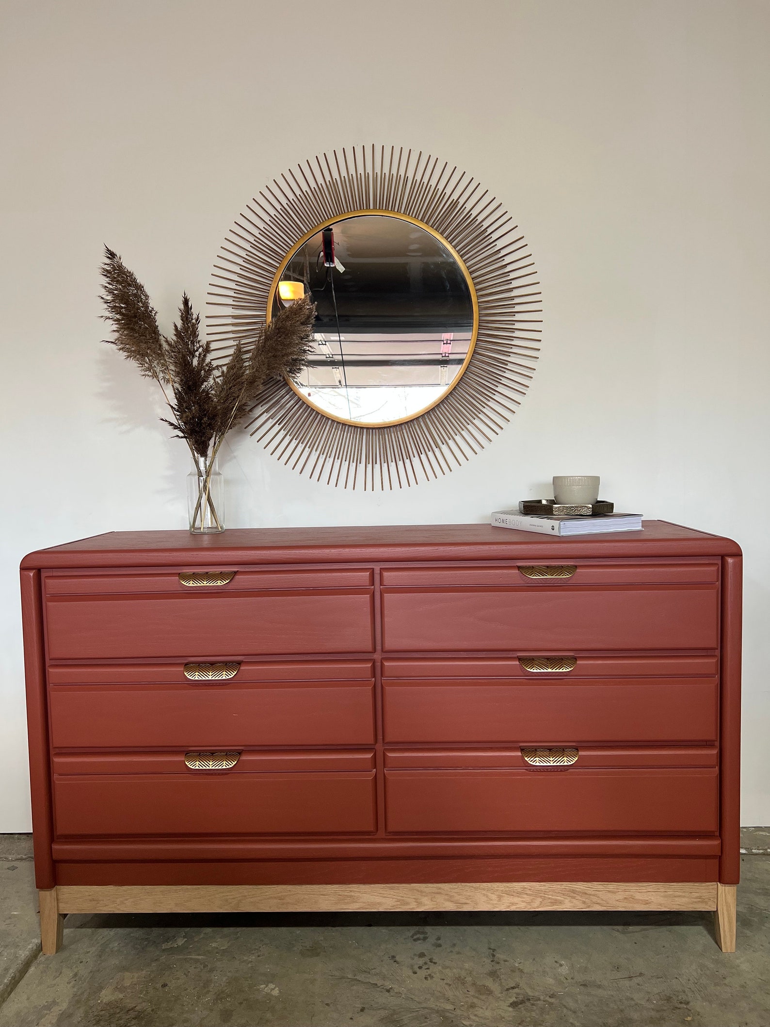 SOLD Stylish 6-drawer Dresser - Etsy
