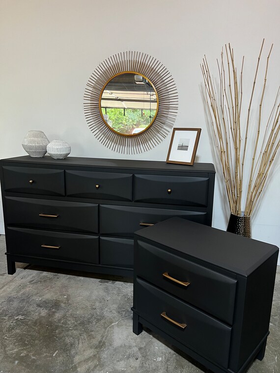 SOLD Moody Dresser & Nightstand Set - Etsy SOLD Moody Dresser & Nightstand Set - Etsy