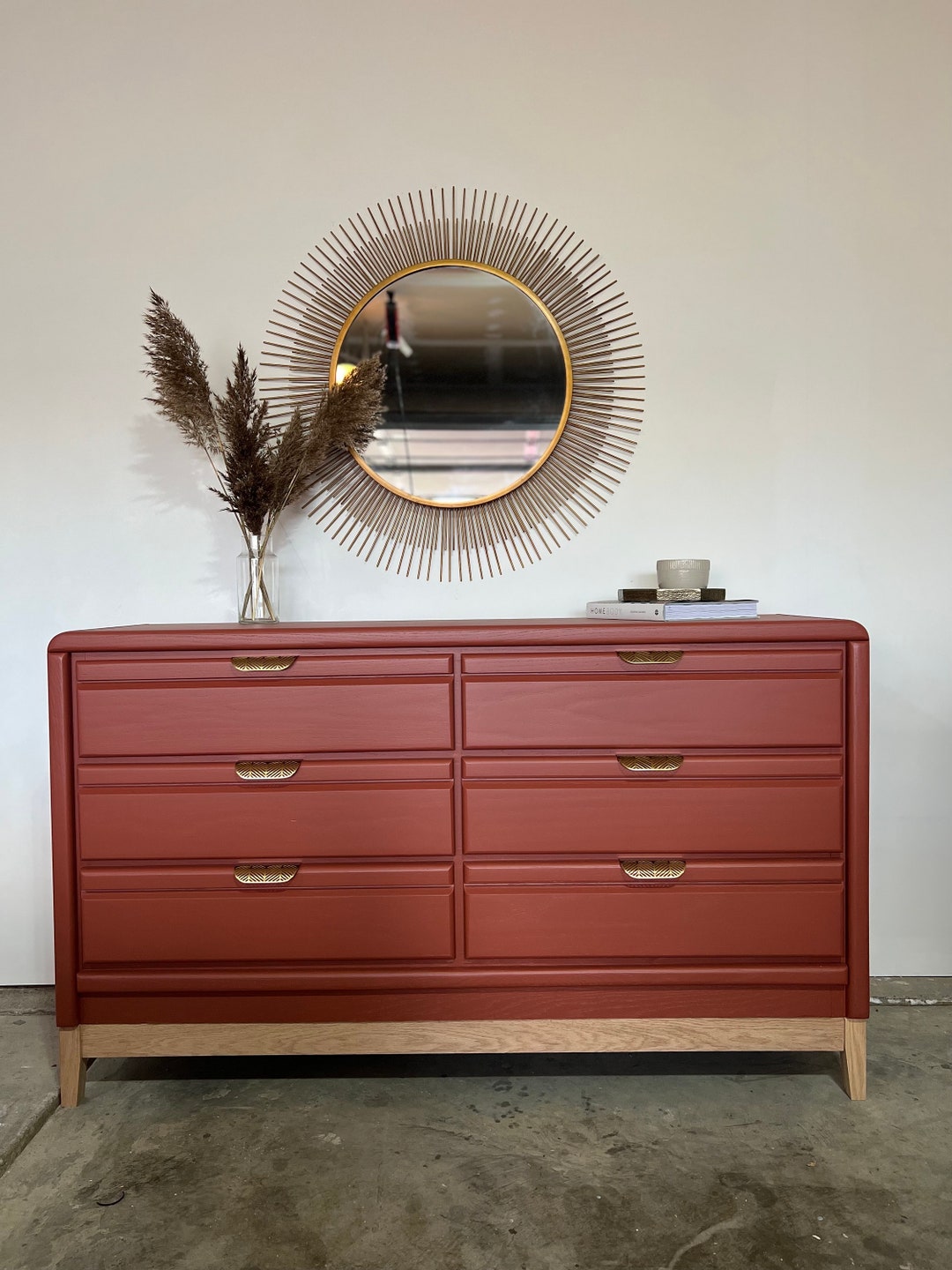 SOLD Stylish 6-drawer Dresser - Etsy