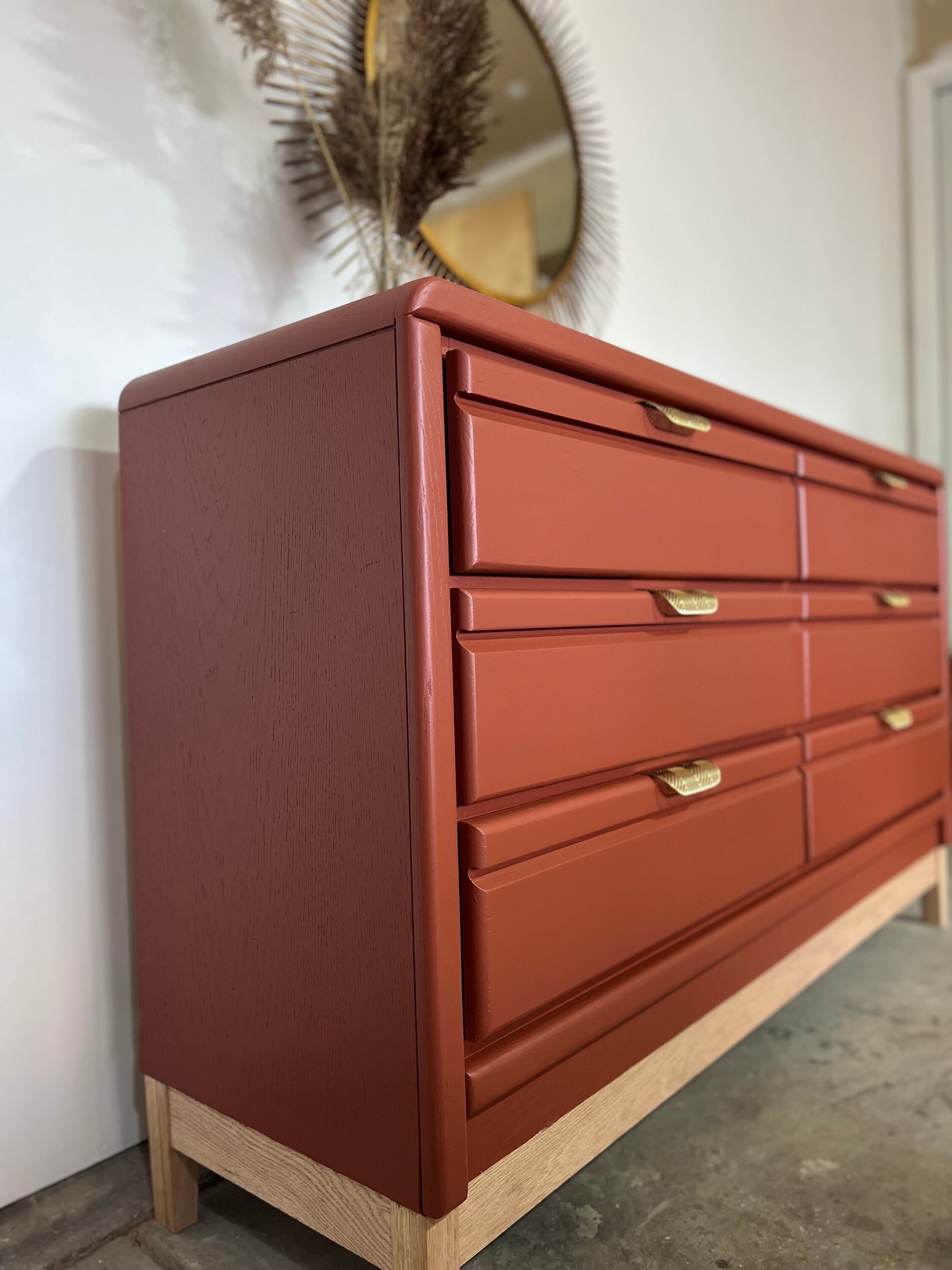 SOLD Stylish 6-drawer Dresser - Etsy