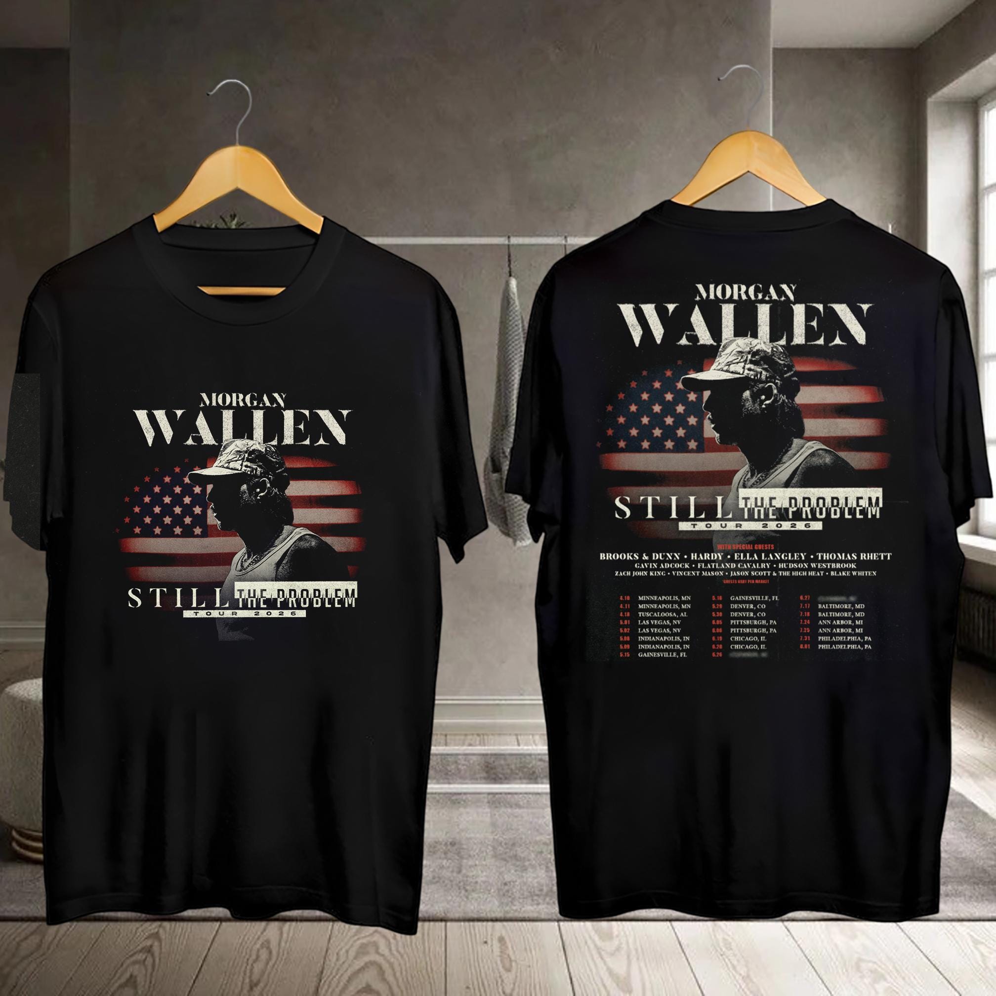Discover Wallen Western Still The Problem Tour 2026 T Shirt