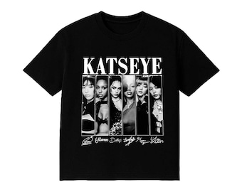 KATSEYE The Beautiful Chaos Tour 2025 Merch Vintage Wash T