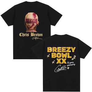 Rapper Chris Brown T-shirt Breezy Bowl XX Tour 2025 Men Women