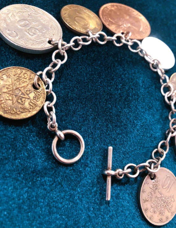 Vintage coin charm bracelet - image 7