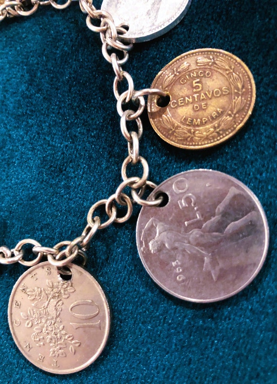 Vintage coin charm bracelet - image 4