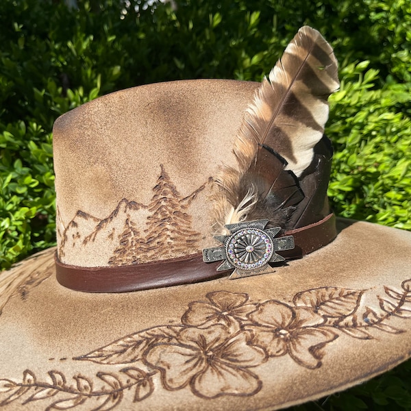 Felt Hat Burning Designs Etsy