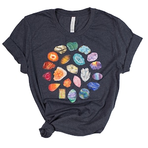 Gems and Minerals Unisex Tee Ethically made in LA Unisex Sizes XS-4XL image 3