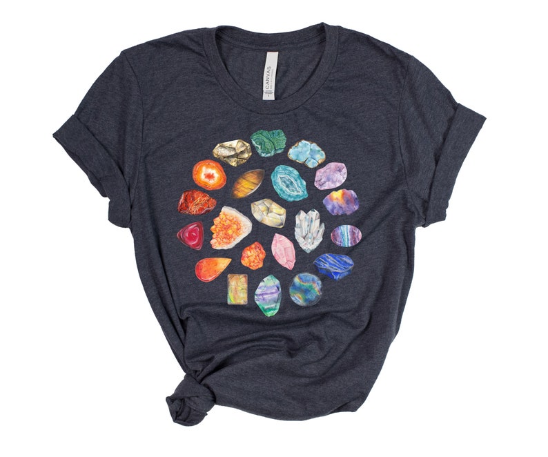 Gems and Minerals Unisex Tee Ethically made in LA Unisex Sizes XS-4XL image 3