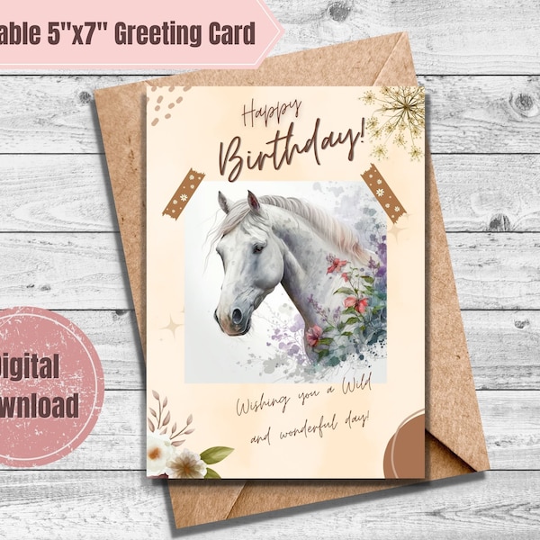 Digital Handmade Happy Birthday Card Digital Download Printable - Etsy