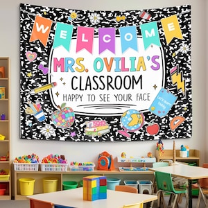 Custom Teacher Tapestry, Teacher Appreciation Gifts, Welcome Classroom Tapestry, Teacher Classroom Decor, Teacher Gifts, Back to School