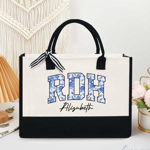 Custom Dental Hygienist Tote Bag, Dental Hygienist Gift, Dental Assistant Tote, RDH Gift, Dental Hygiene Bag, Custom Dental Assistant Gift